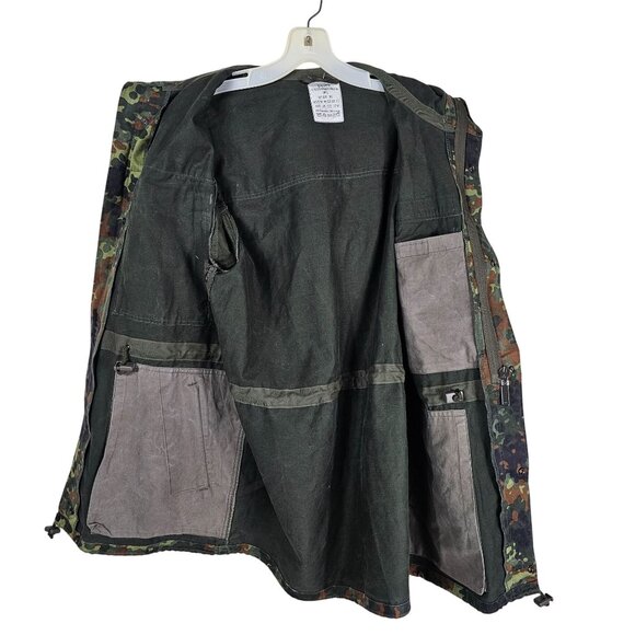 VTG German Military Jacket Mens S Flecktarn Camo Parka Army Field Coat 1993 - Picture 3 of 15